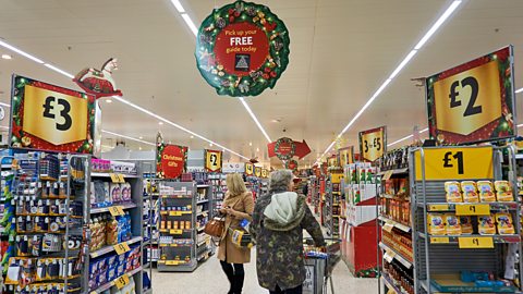 supermarket at christmas