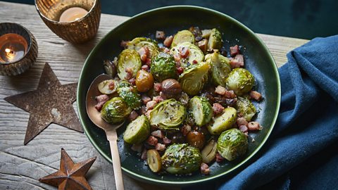 Air fryer roast sprouts
