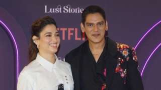 Tamannaah Bhatia and Vijay Varma attends the screening of the Netflix series 'Lust Stories 2' on June 27, 2023 in Mumbai, India (Photo by Prodip Guha/Getty Images)