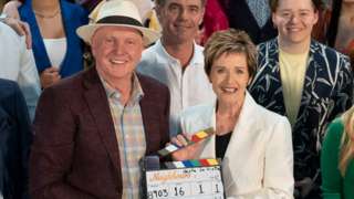 Neighbours cast on final day of filming