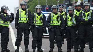 Police in Glasgow 2020