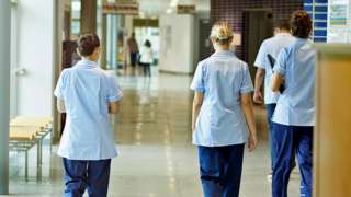 Stock image of nurses in a UK hospital
