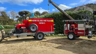 New fire trailers in Herm