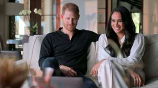 Harry and Meghan in their Netflix show