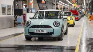 New Mini Cooper on production line