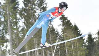 British ski jumper Mani Cooper