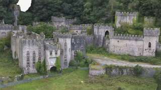 Gwrych Castle in Conwy County, Wales