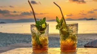 Stock shot of rum cocktails