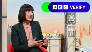 Rachel Reeves appearing on Sunday with Laura Kuenssberg