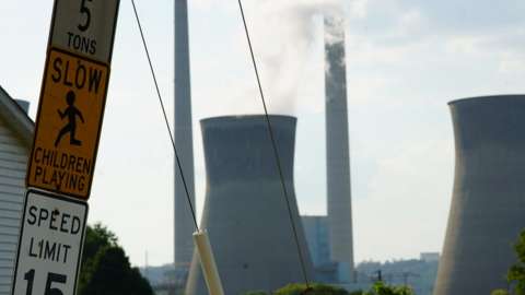 A coal-fired power plant in West Virginia