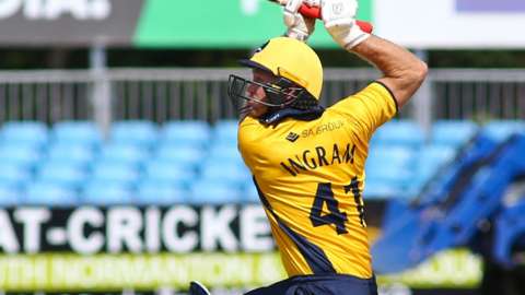 Colin Ingram's 155 broke Huw Morris's record for the highest individual score in List A cricket at Sophia Gardens