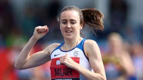 Scotland's Laura Muir won an Olympic silver over 1500m last summer