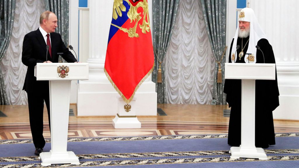 President Vladimir Putin with Patriarch Kirill of Moscow and All Russia, 20 November 2021