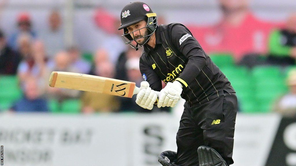 Jack Taylor batting for Gloucestershire during the 2023 One-Day Cup
