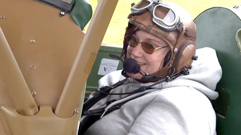 Patricia in cockpit