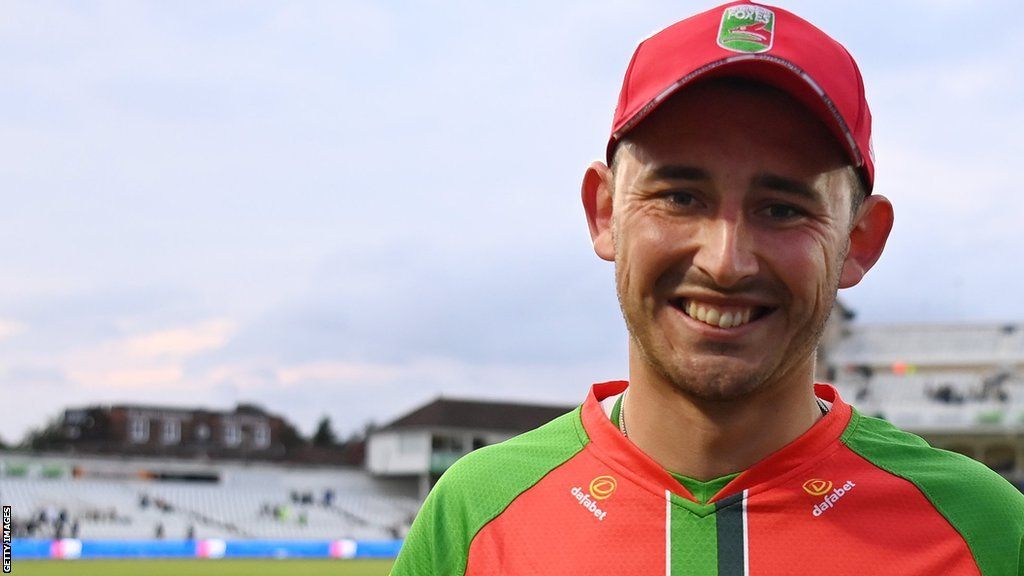 Harry Swindells smiles at Trent Bridge after helping Leicestershire win the One-Day Cup final