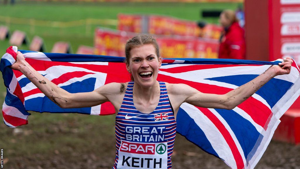 Megan Keith celebrates European U23 cross country success last year