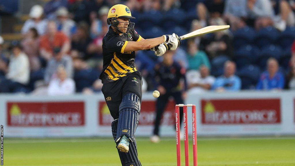 Callum Taylor was only the fourth Glamorgan player to score a hundred on first-class debut