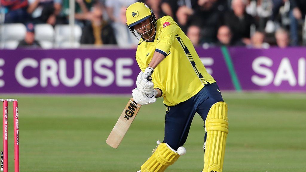 James Vince batting for Hampshire Hawks