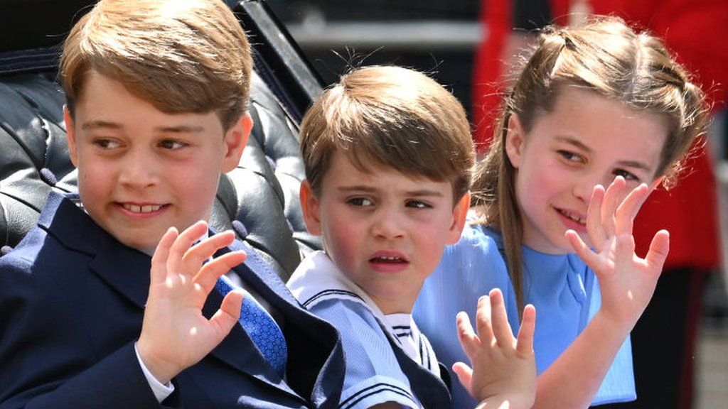 Prince George, Prince Louis and Princess Charlotte.