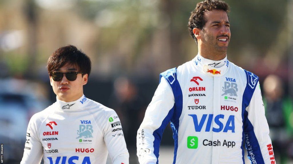Yuki Tsunoda and Daniel Ricciardo