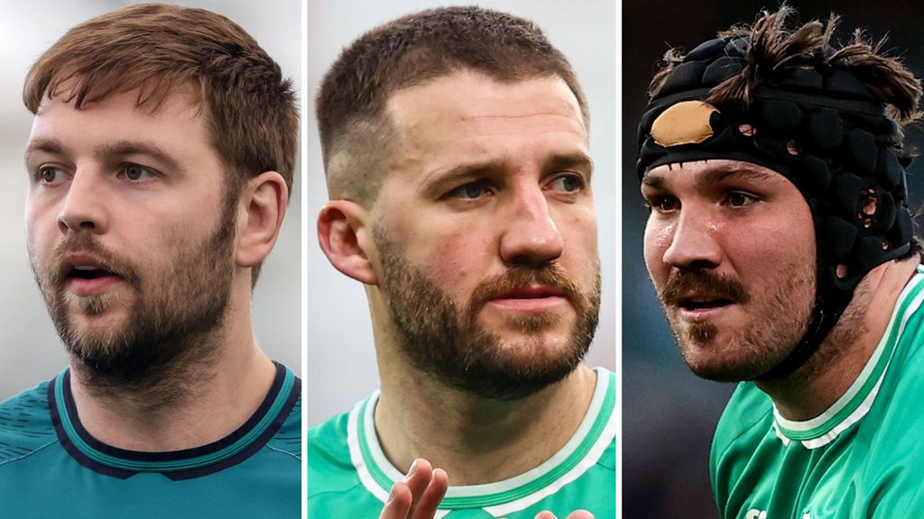 Iain Henderson, Stuart McCloskey and Tom O'Toole