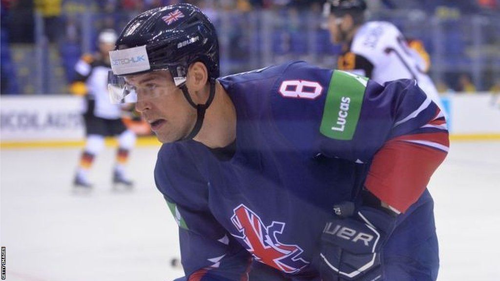 Matthew Myers at the 2019 IIHF World Championship against Germany