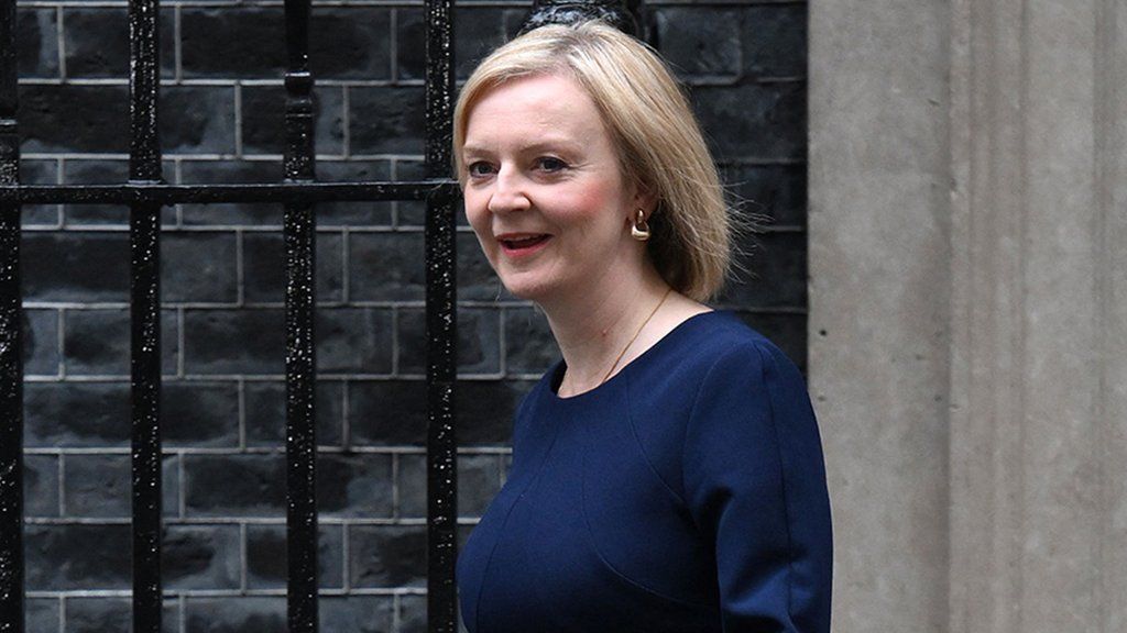 Prime Minister Liz Truss walks out of Number 10 Downing Street, 23 September 2022