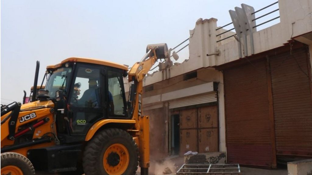 Demolition drive in Madhya Pradesh