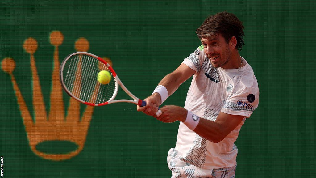 Britain's Cameron Norrie during Monte Carlo Masters defeat by Karen Khachanov