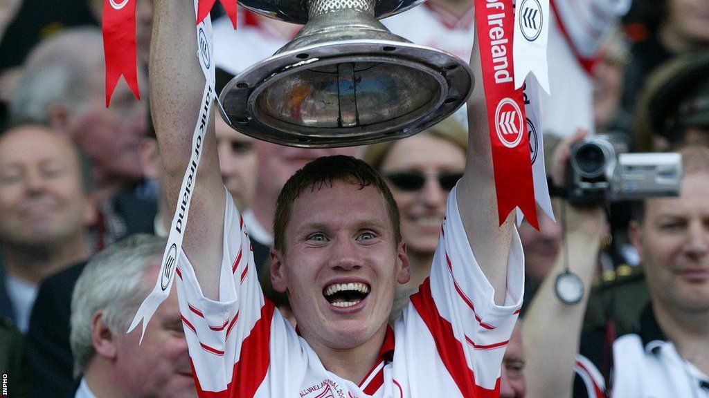 Cormac McAnallen captained Tyrone to minor and Under-21 All-Ireland titles
