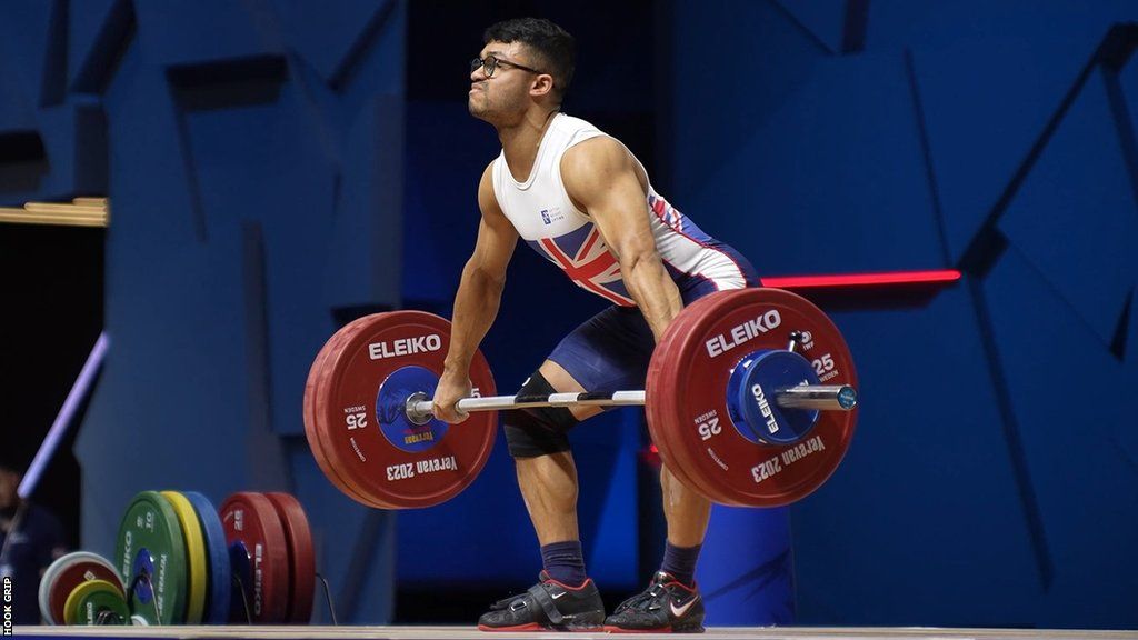 Jonathan Chin at the European Weightlifting Championships
