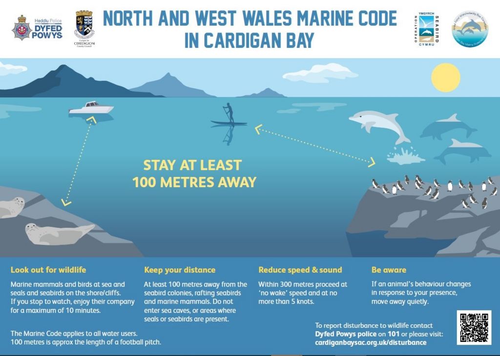 North and west Wales marine code in Cardigan Bay