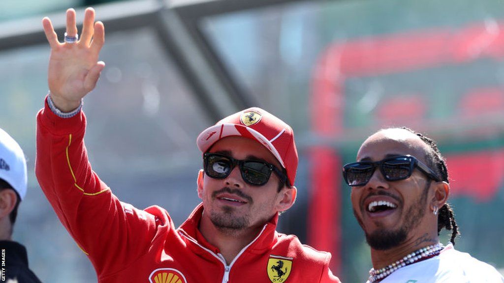 charles leclerc and lewis hamilton