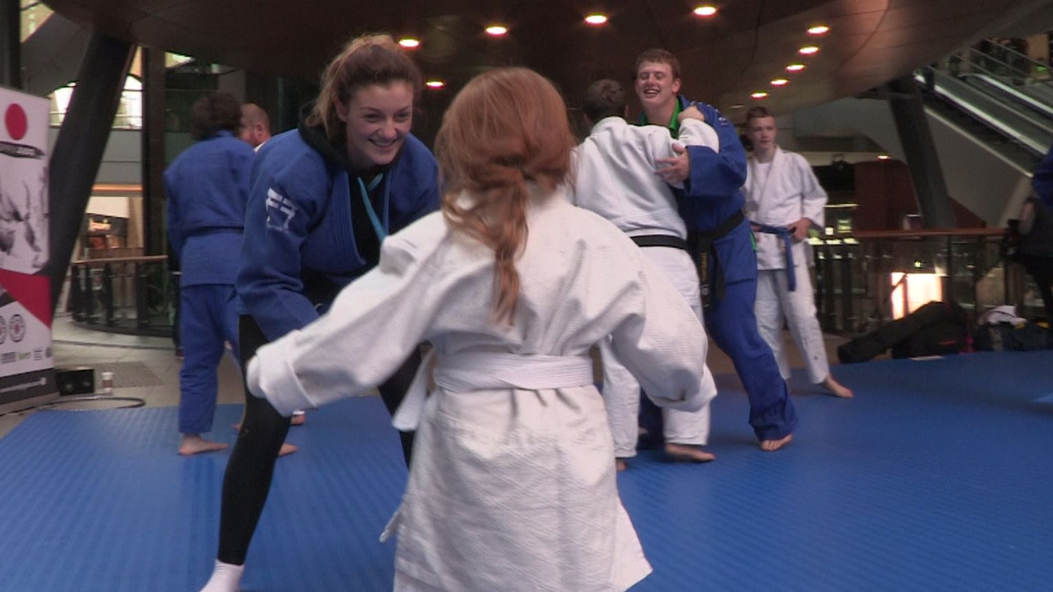 Belfast shoppers thrown by judo