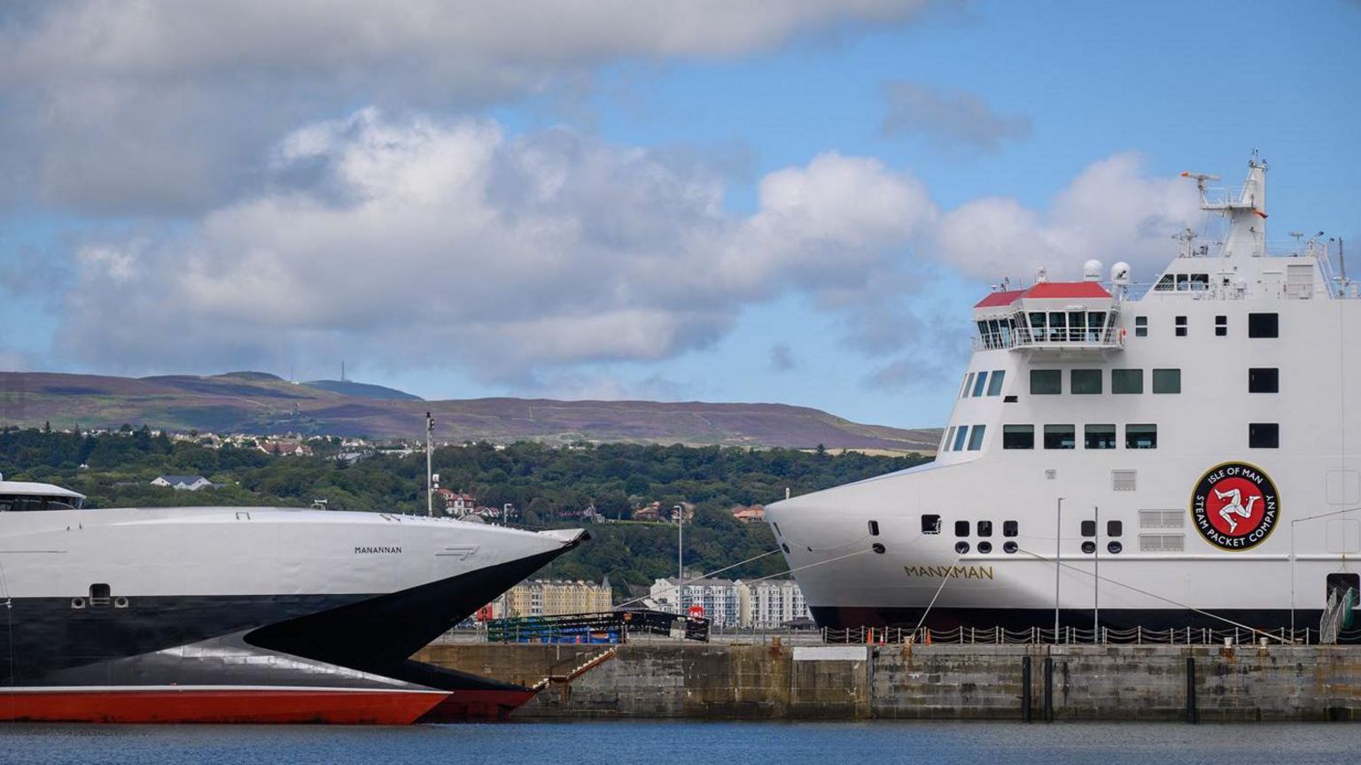 The Manannan and the Manxman in Douglas Harbour