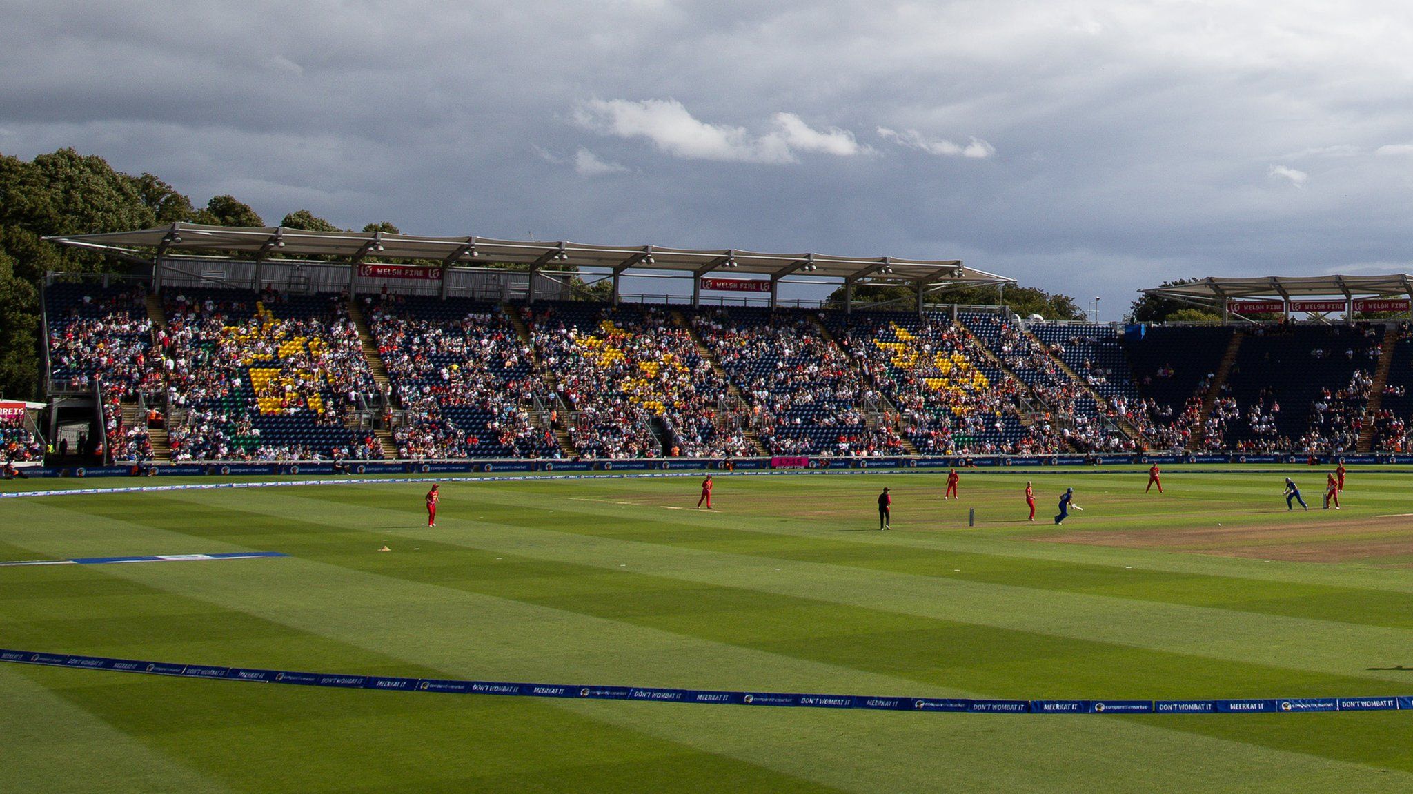 Welsh Fire women play at Sophia Gardens