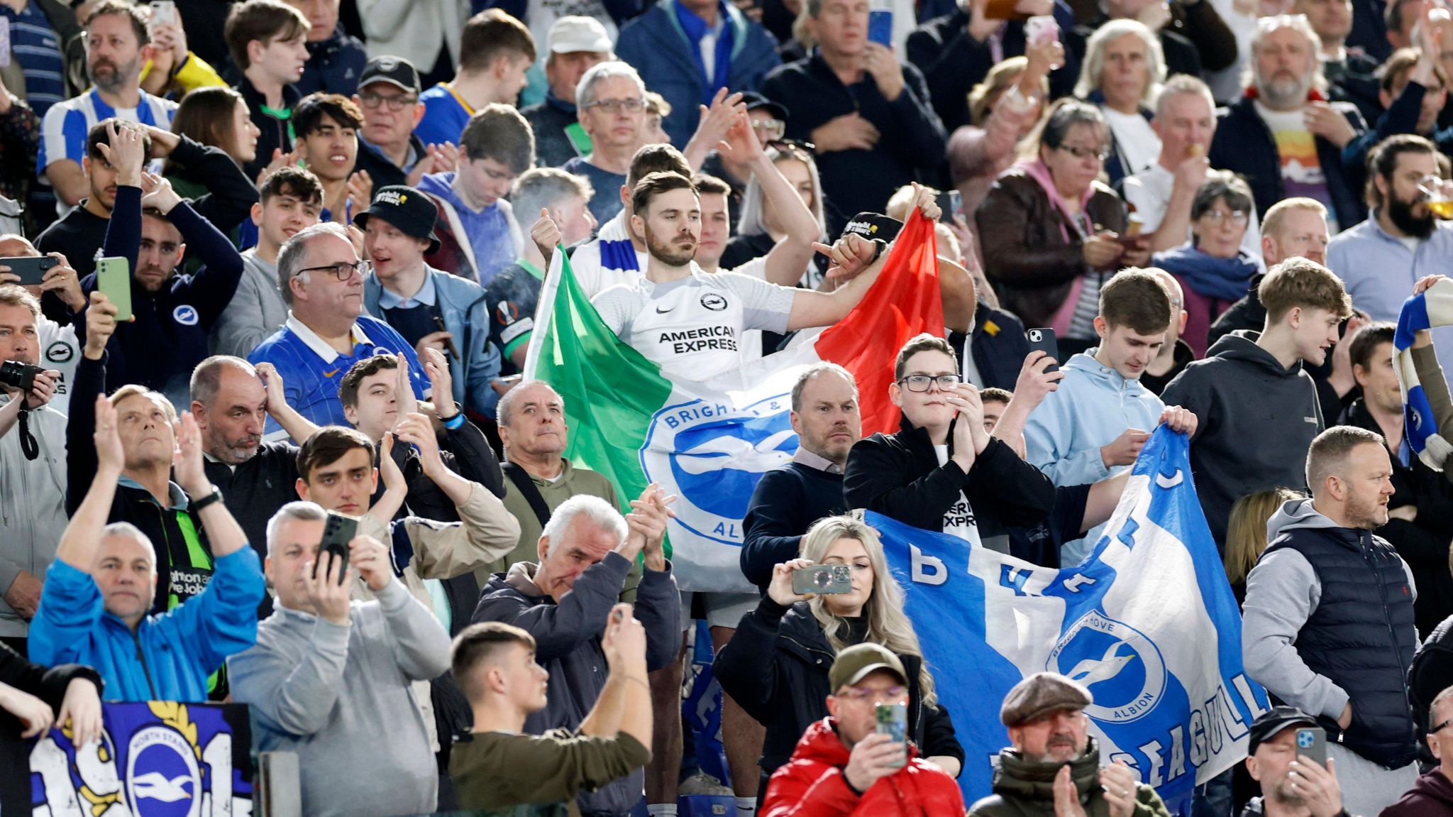 Albion supporters in Rome