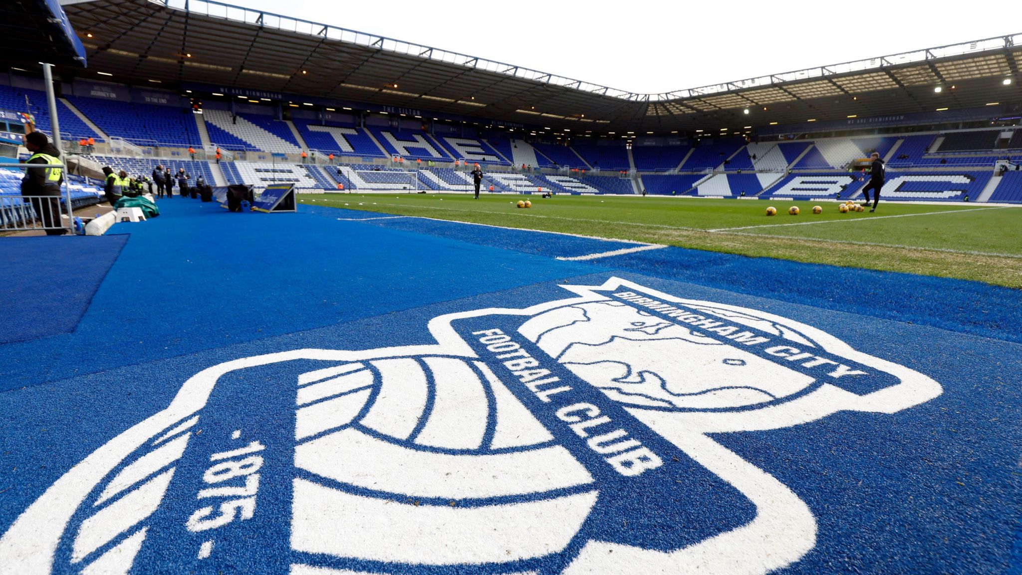 A view from the inside of the St Andrew's stadium