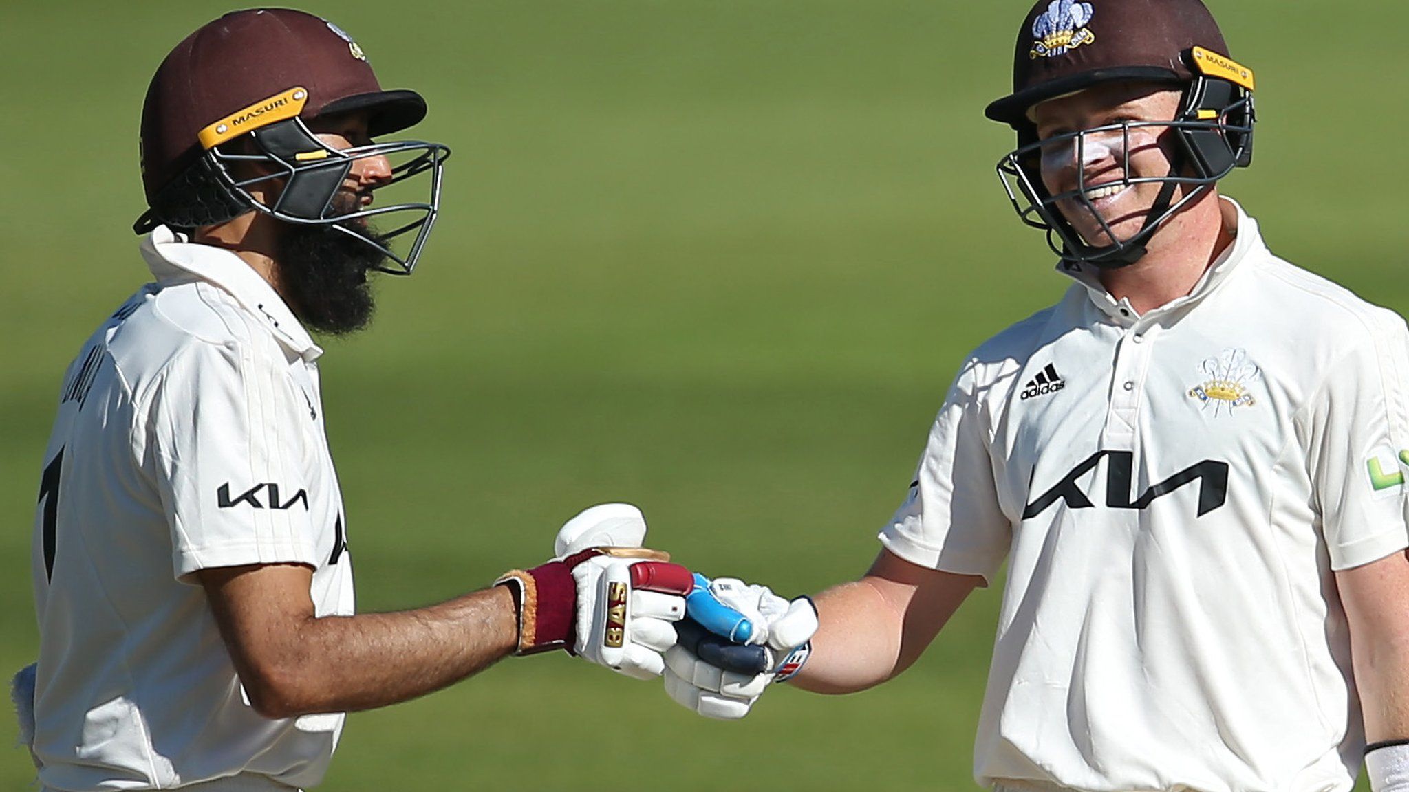 Surrey batters Hashim Amla and Ollie Pope