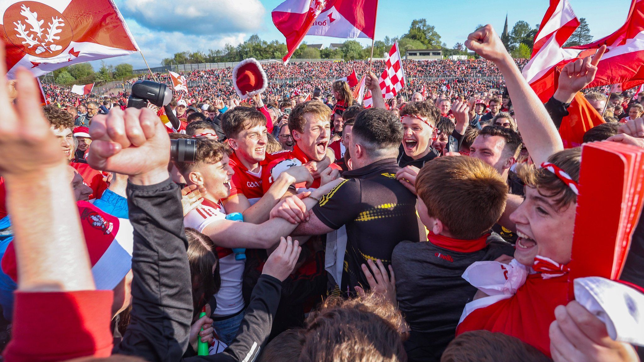 Derry won back-to-back Ulster SFC titles in 2022 and 2023