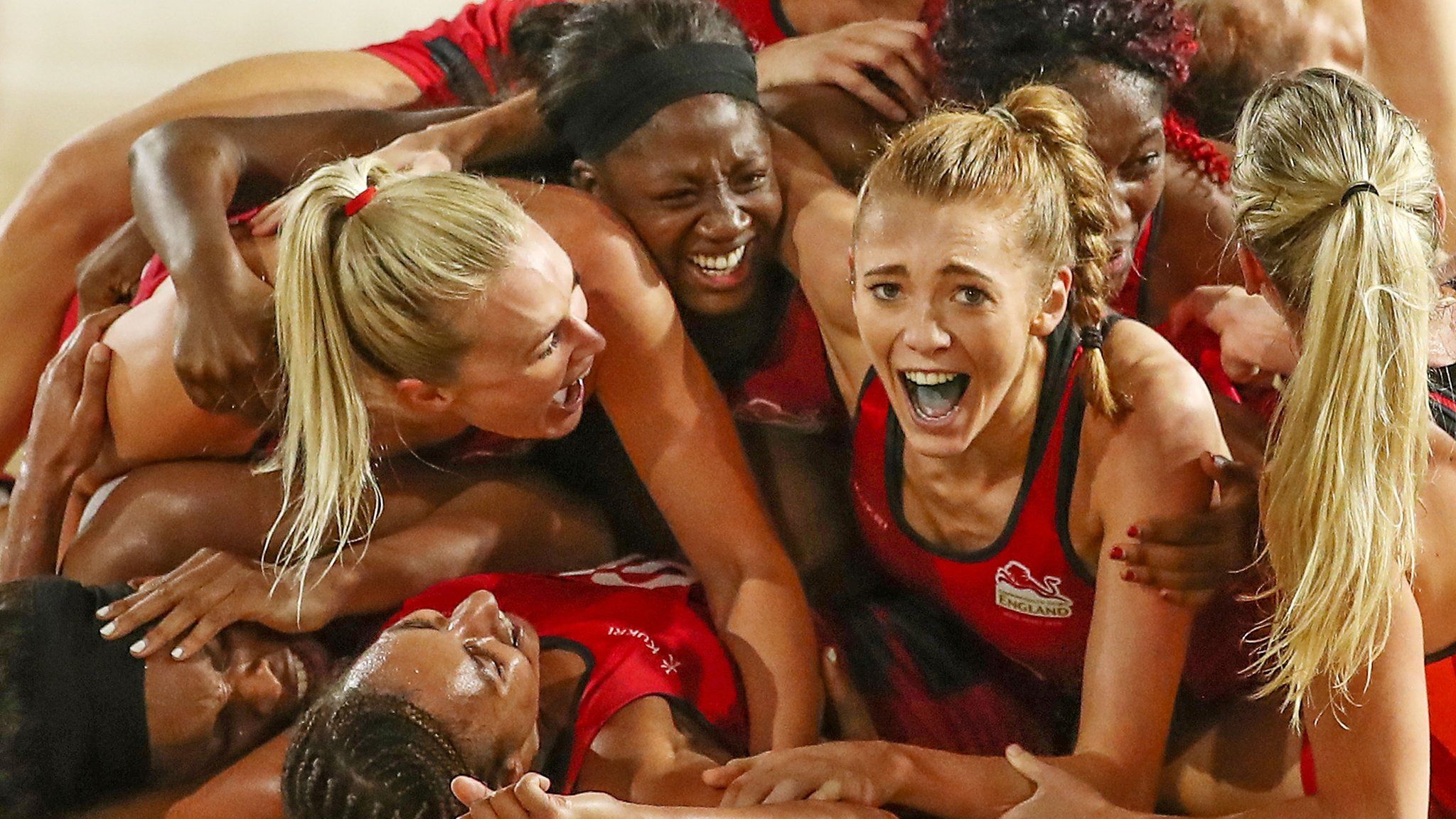 England netball celebrations