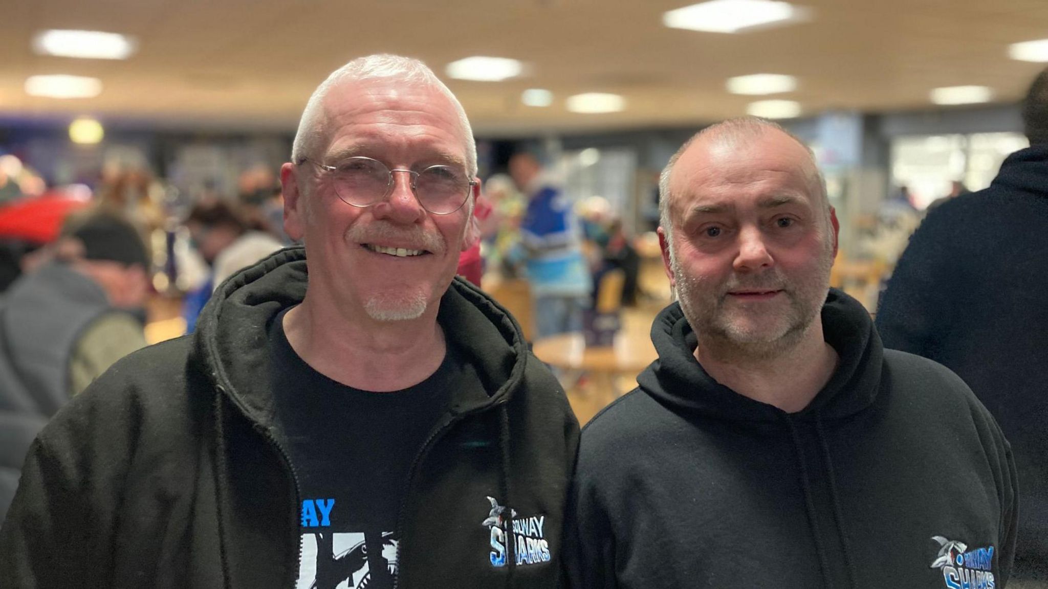 Dave Cochrane and Richard Irving at the Solway Sharks