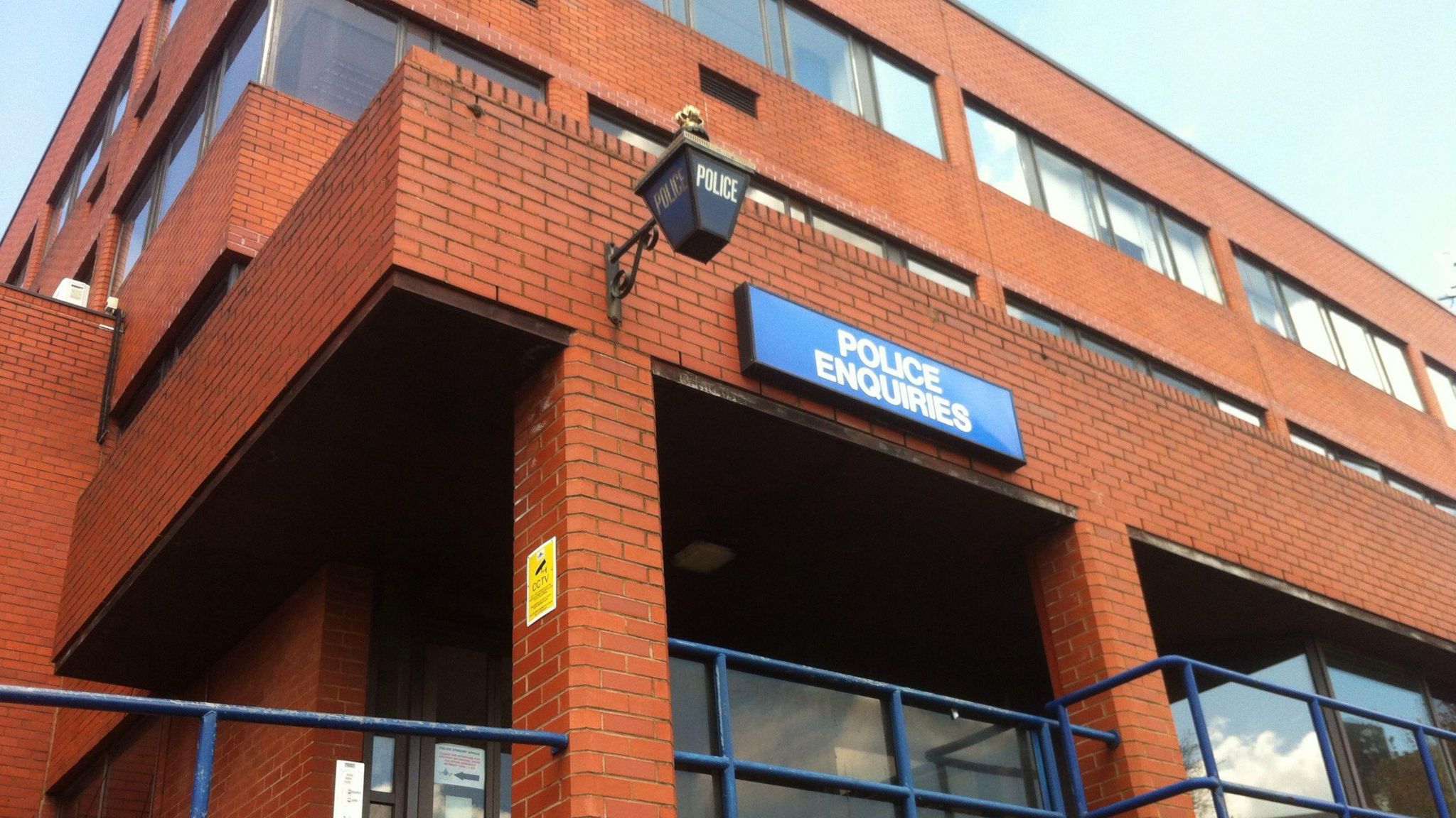 The exterior of Luton police station