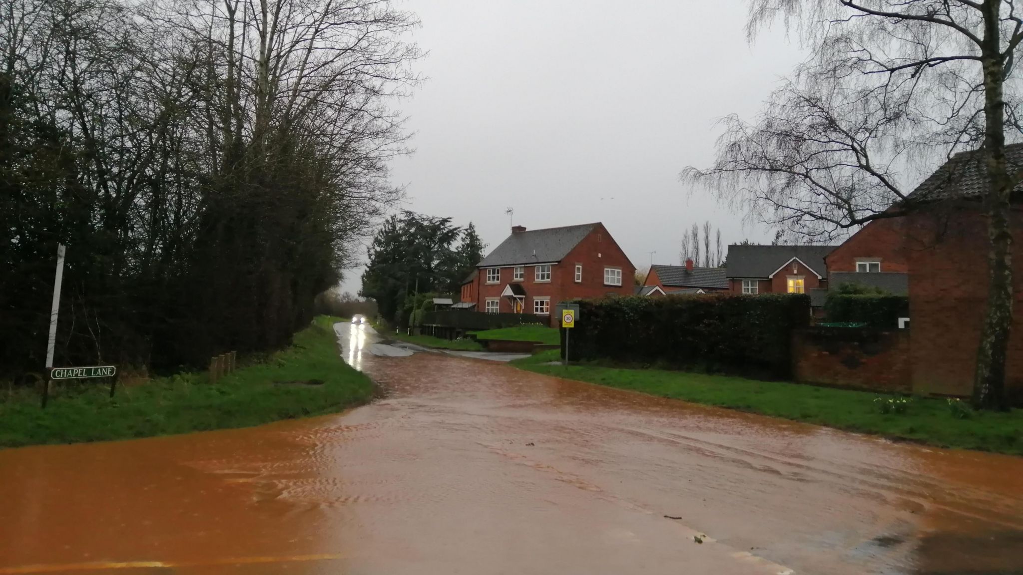Floods in Bodenham, Herefordshire