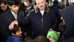Александр Лукашенко на встрече с мигрантами