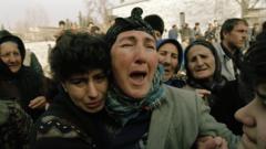 Похороны жертв массового убийства азерайджанцев в Ходжалы
