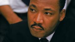 Мартин Лютер Кинг-младший, лицо крупным планом