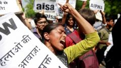 Протест против сексуального насилия в Индии