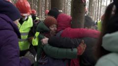 Активисты в троицком лесу